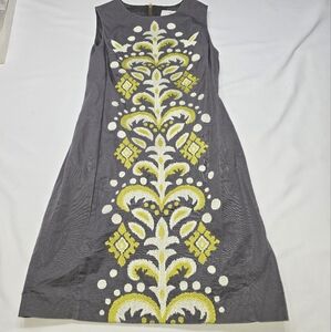Anthropologie Tabitha Embroidered Sleeveless Dress